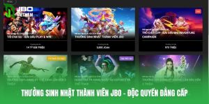 thưởng sinh nhật thành viên JBO